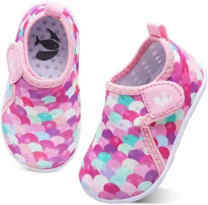 FEETCITY Boys Girls Water Shoes Kids Aqua Socks Quick Dry Barefoot for Beach Swimming Pool