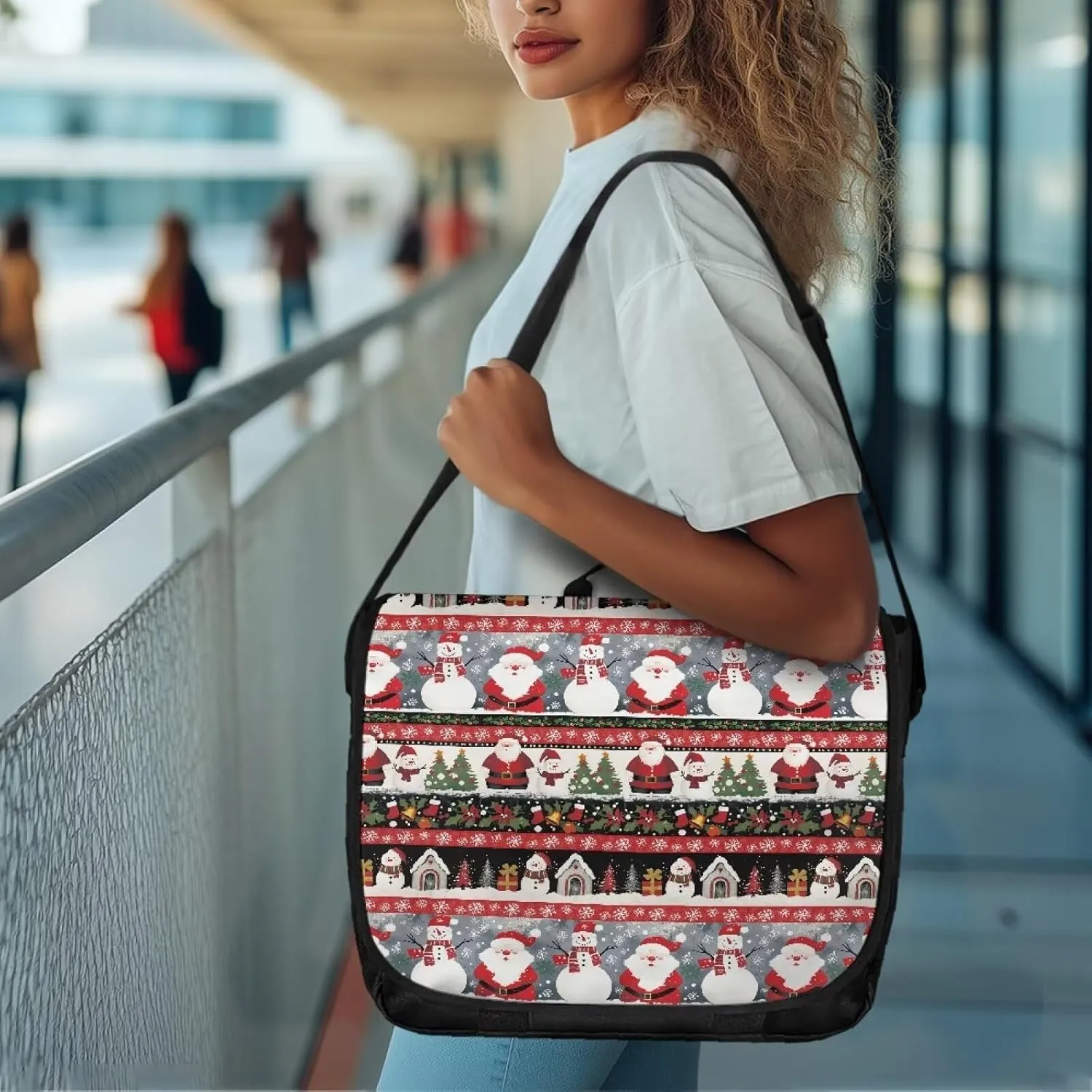 Flap Crossbody Bag Women Casual Messenger Bag with Pocket Outdoors Shoulder Bag Shopping Bag Large Capacity Handbag