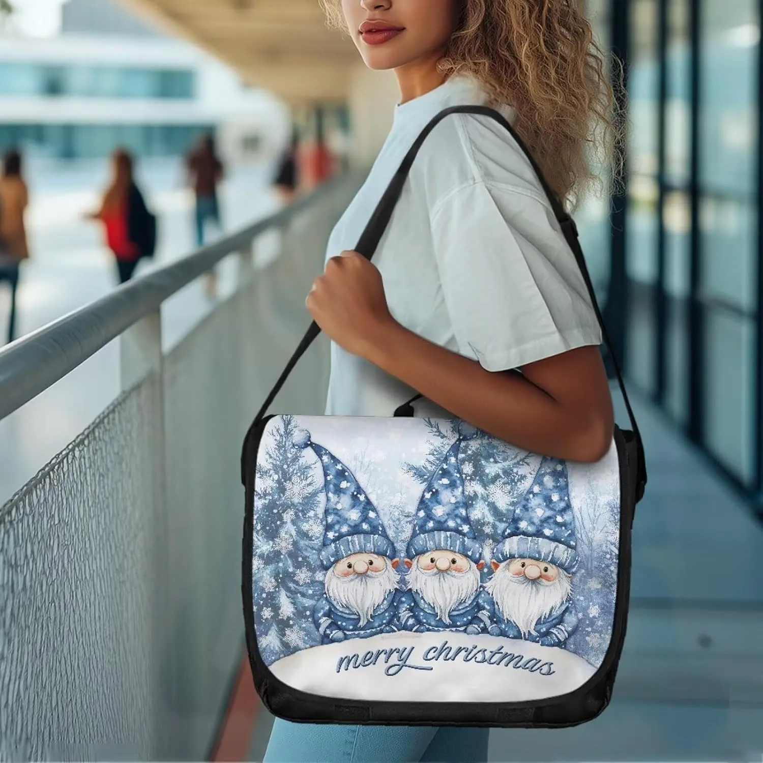 Flap Crossbody Bag Women Casual Messenger Bag with Pocket Outdoors Shoulder Bag Shopping Bag Large Capacity Handbag