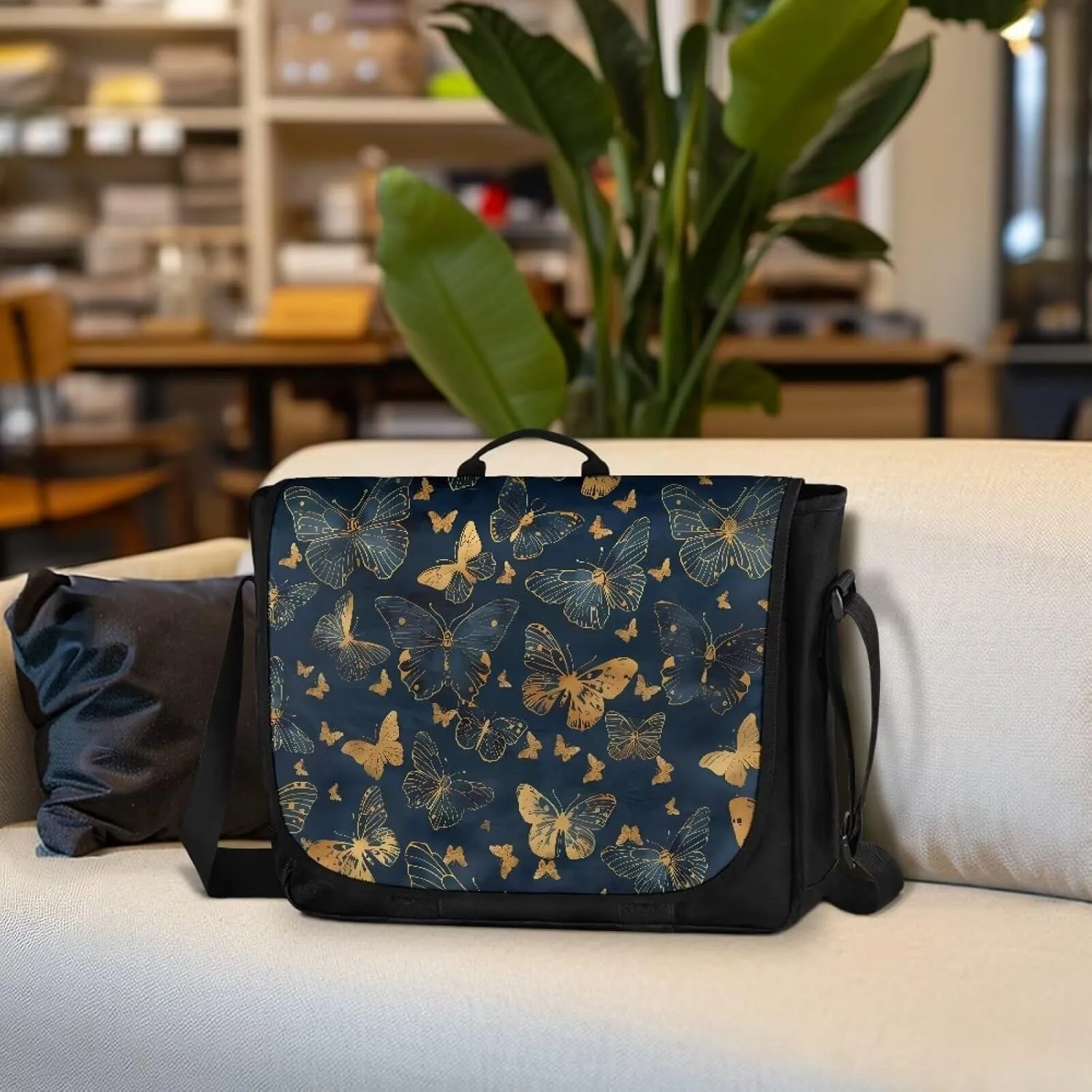 Flap Crossbody Bag Women Casual Messenger Bag with Pocket Outdoors Shoulder Bag Shopping Bag Large Capacity Handbag