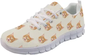 Forchrinse Sunflower Women Running Walking Shoes,Breathable Fitness Shoes Athletic Sneaker Casual Travel Shoes
