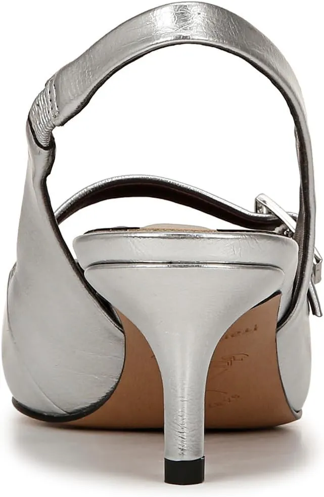 Franco Sarto Women's Khloe Pointed Toe Slingback Kitten Heel Pump