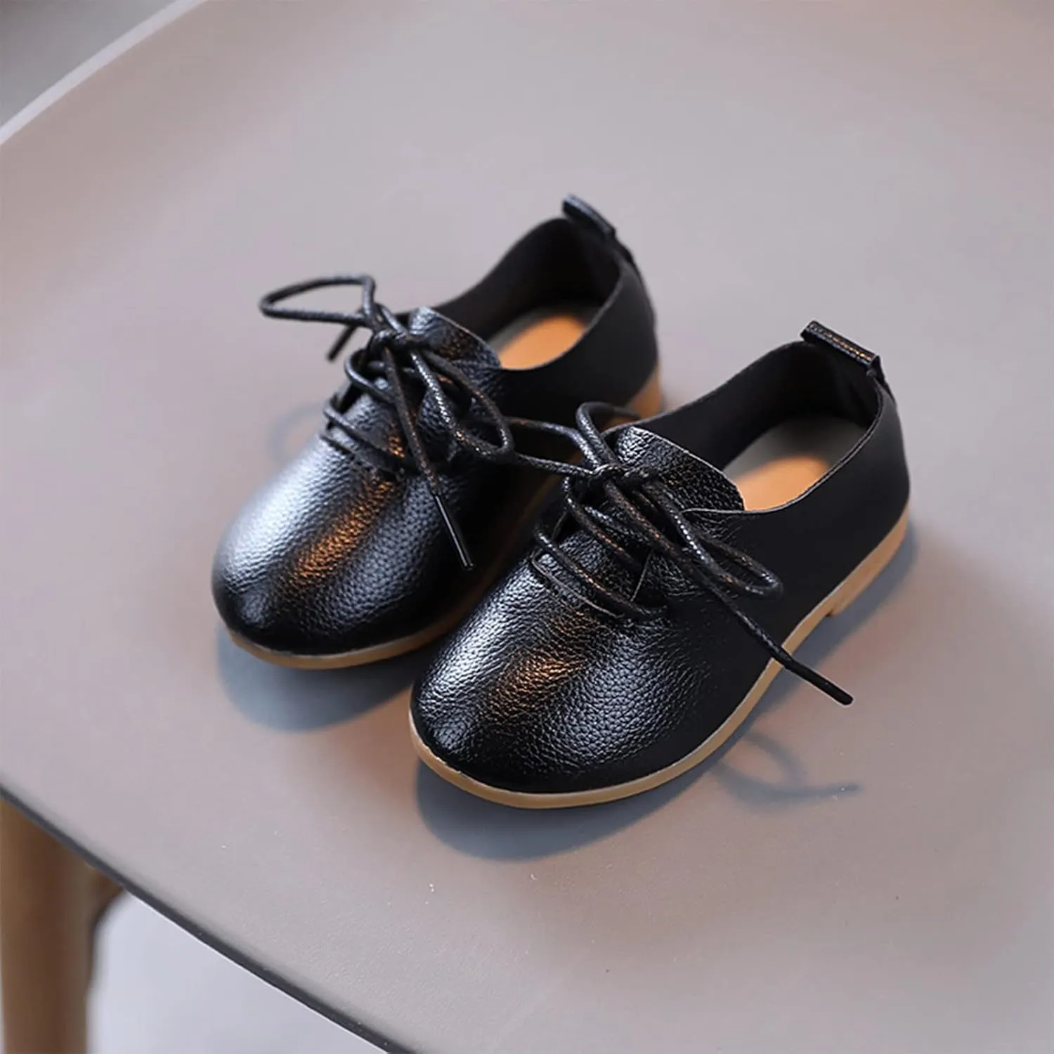 Girls and Toddler Classic Lace Up School Uniform Comfort Oxford Dress Shoes Loafer Flat (Little Kid/Big Baby Shoes
