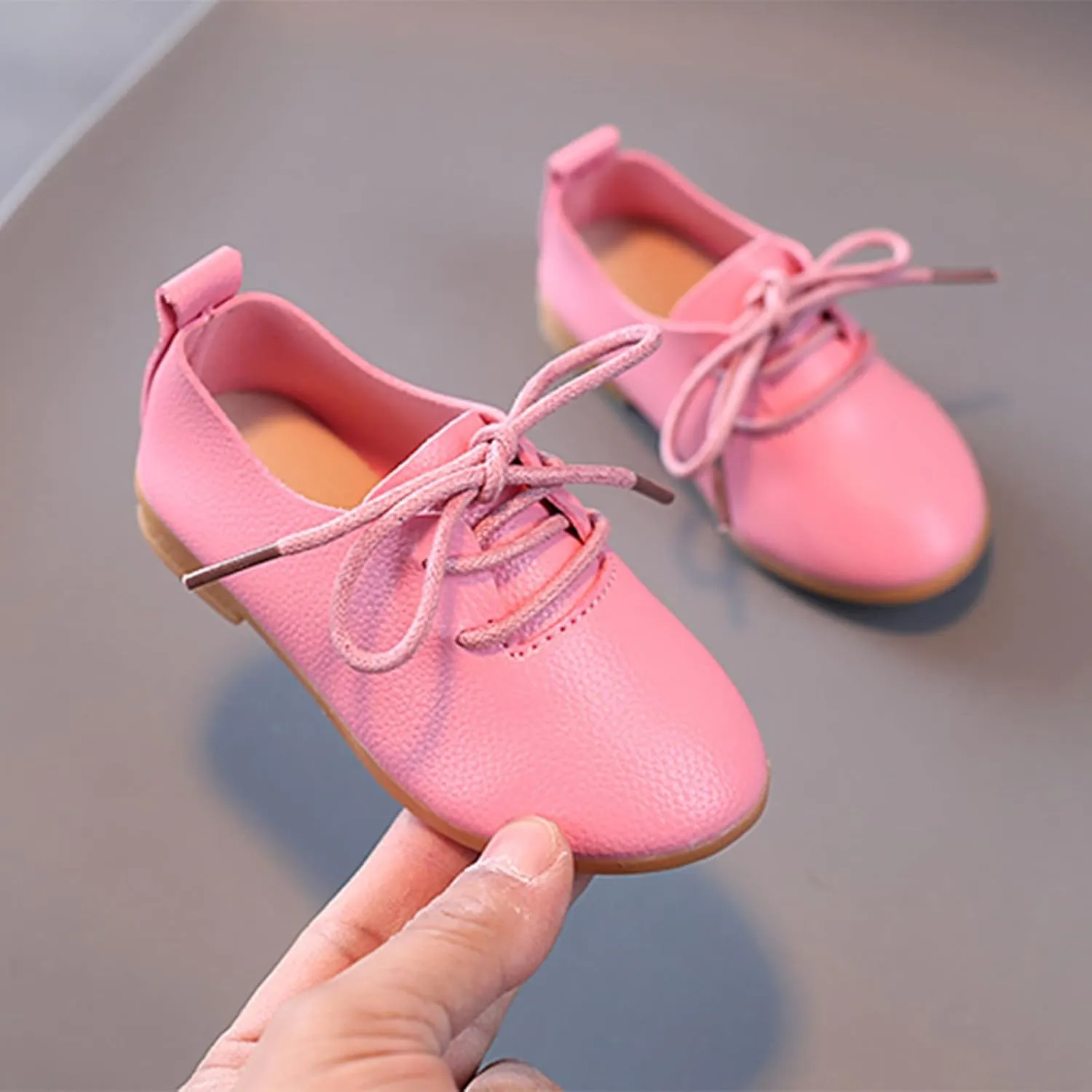 Girls and Toddler Classic Lace Up School Uniform Comfort Oxford Dress Shoes Loafer Flat (Little Kid/Big Baby Shoes