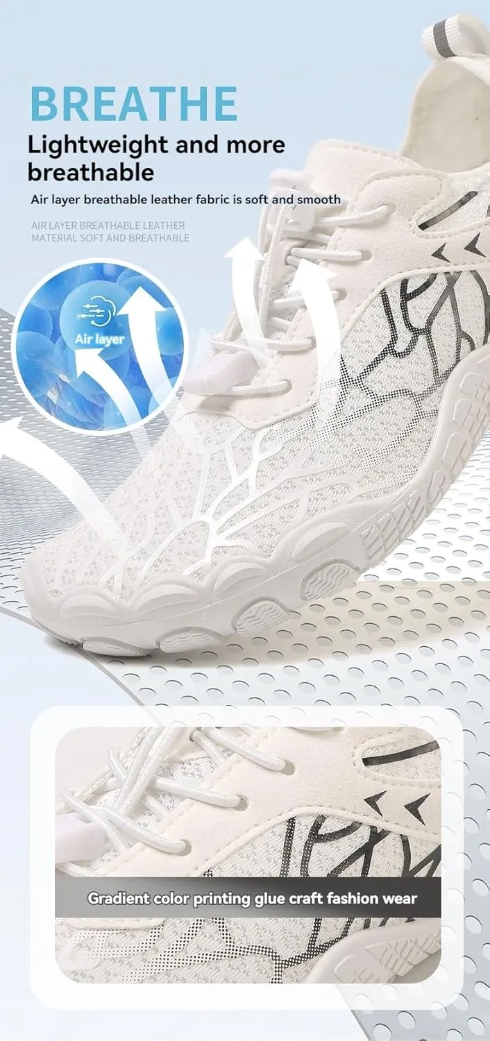 Hiking Barefoot Shoes for Women Men, Wide Toe Box, Beach Pool Aqua Swim Surf Walking Shoe, Healthy and Non-Slip Breathable Water Resistant