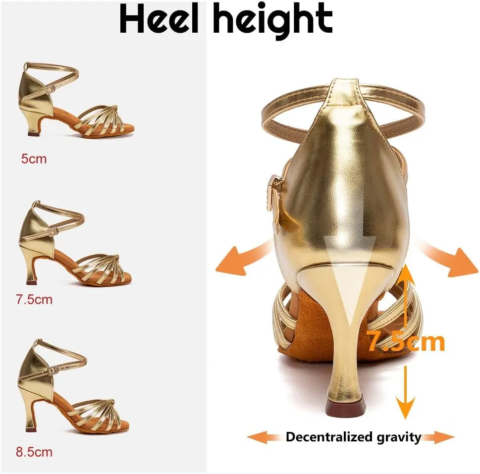 HIPPOSEUS Women's Latin Dance Shoes for Ballroom, Tango, Salsa, Bachata Dancing Shoes,Model 217