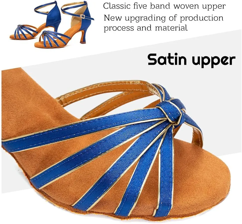 HIPPOSEUS Women's Latin Dance Shoes for Ballroom, Tango, Salsa, Bachata Dancing Shoes,Model 217