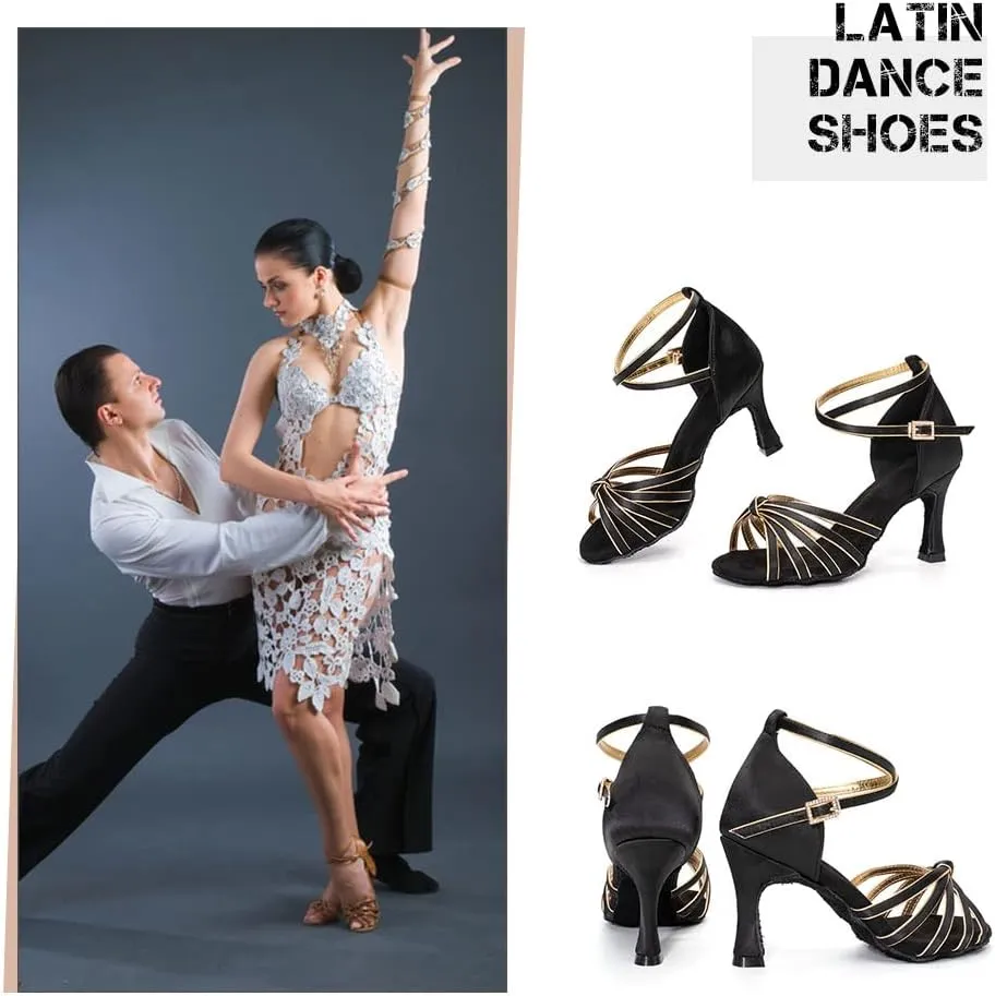 HIPPOSEUS Women's Latin Dance Shoes for Ballroom, Tango, Salsa, Bachata Dancing Shoes,Model 217