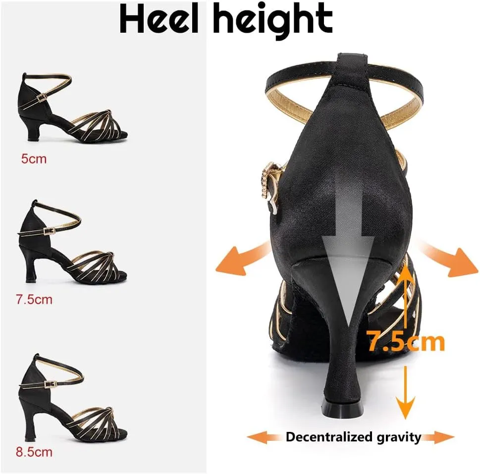 HIPPOSEUS Women's Latin Dance Shoes for Ballroom, Tango, Salsa, Bachata Dancing Shoes,Model 217