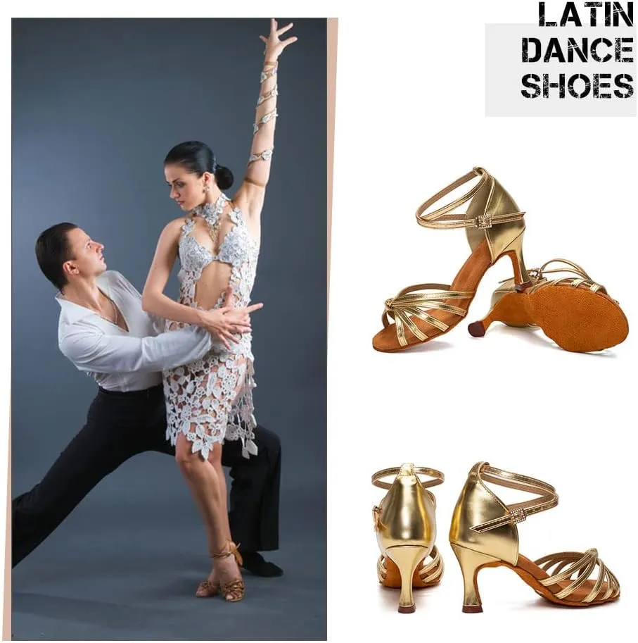 HIPPOSEUS Women's Latin Dance Shoes for Ballroom, Tango, Salsa, Bachata Dancing Shoes,Model 217
