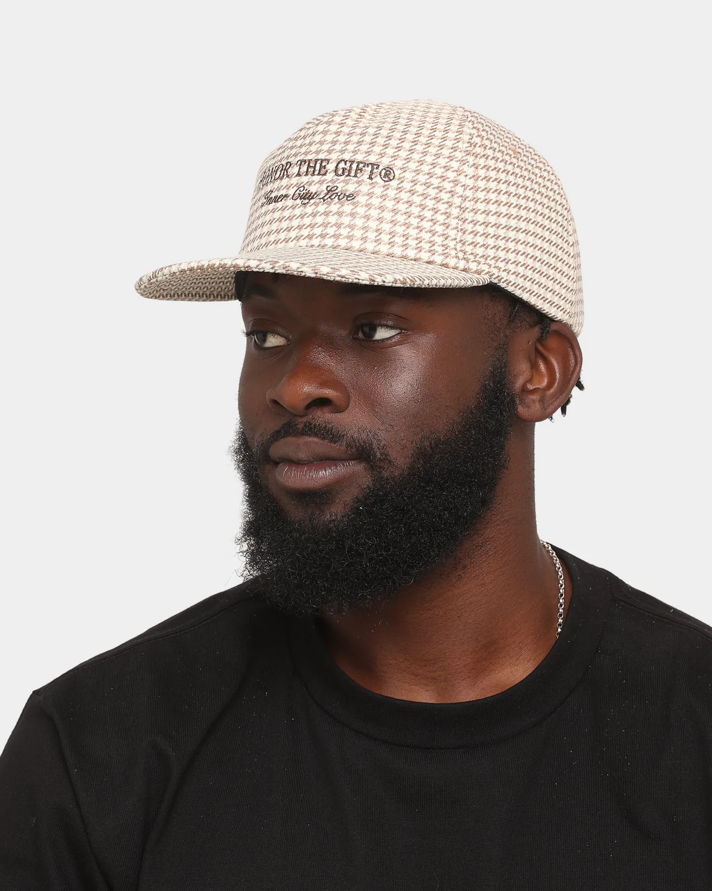 Honor The Gift D-Holiday Houndstooth Strapback Cream