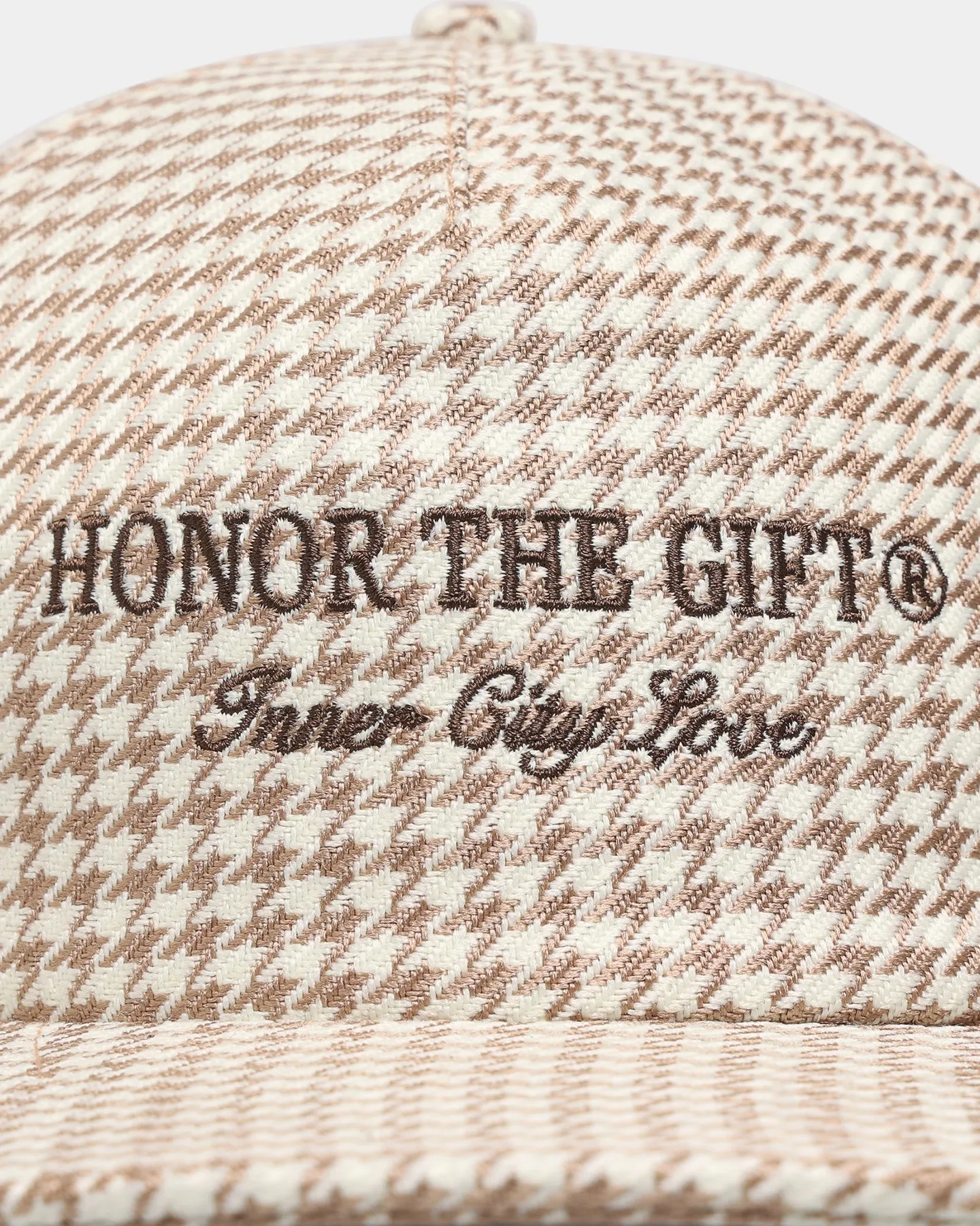 Honor The Gift D-Holiday Houndstooth Strapback Cream