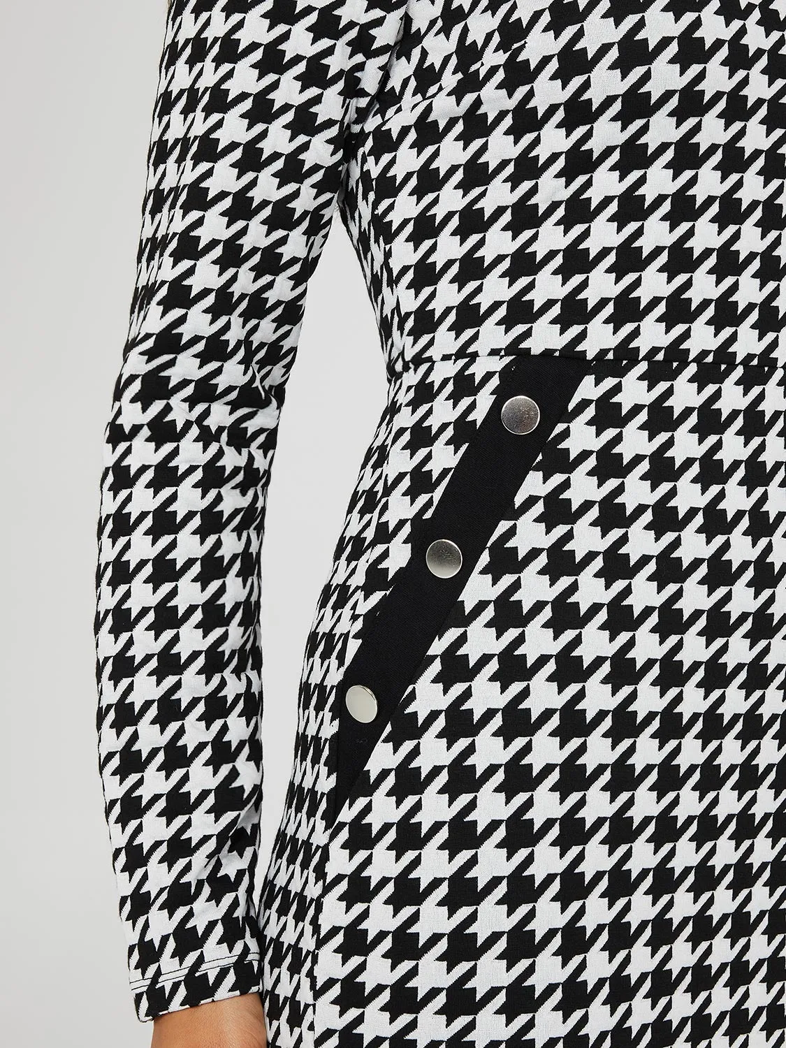 Houndstooth Sheath Dress