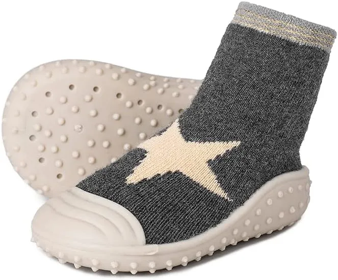 HOWELL Baby Toddler Sock Shoes Infant First Walking Shoes Indoor Anti-Slip Slippers for Baby Girls Boys