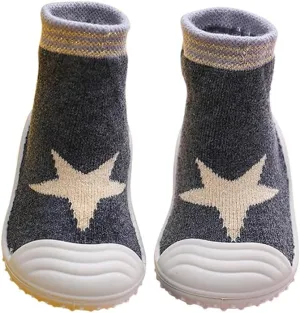 HOWELL Baby Toddler Sock Shoes Infant First Walking Shoes Indoor Anti-Slip Slippers for Baby Girls Boys