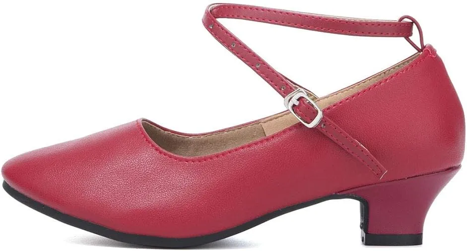 HROYL Women Latin Dance Shoes Ballroom Dance Shoes Performance Practice Salsa Bachata Dancing Shoes,Model DYZPHRD