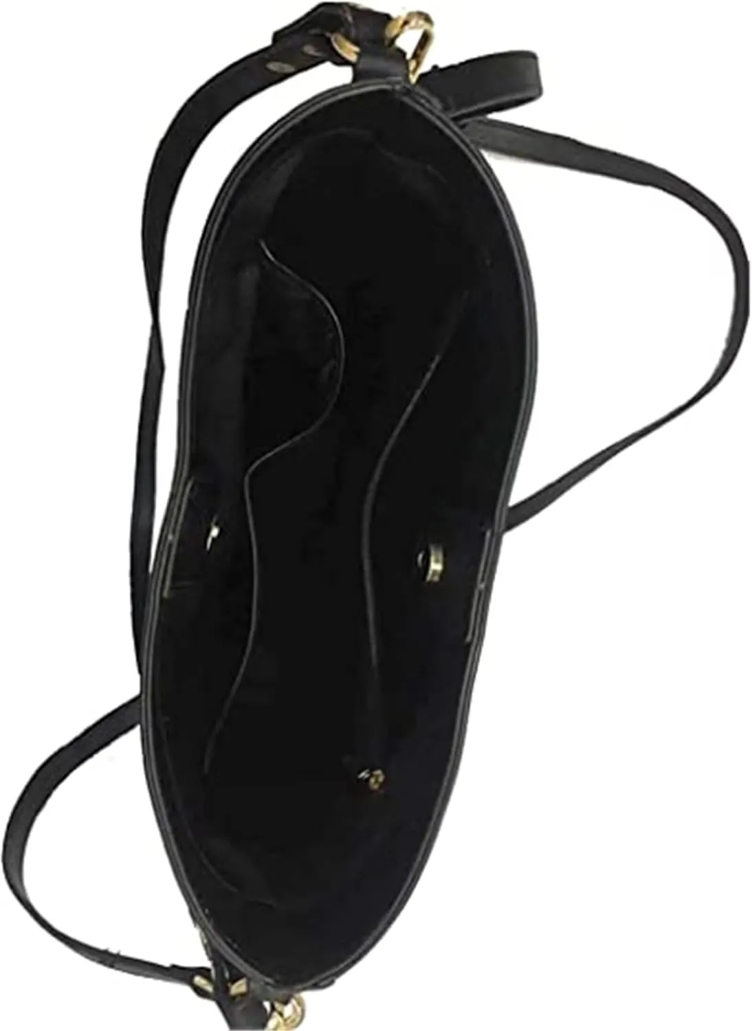 HUGS IDEA Bucket Bag with Zipper Around Wallets Full Set of 2 Packs Large PU Leather Crossbody Hobo Bags