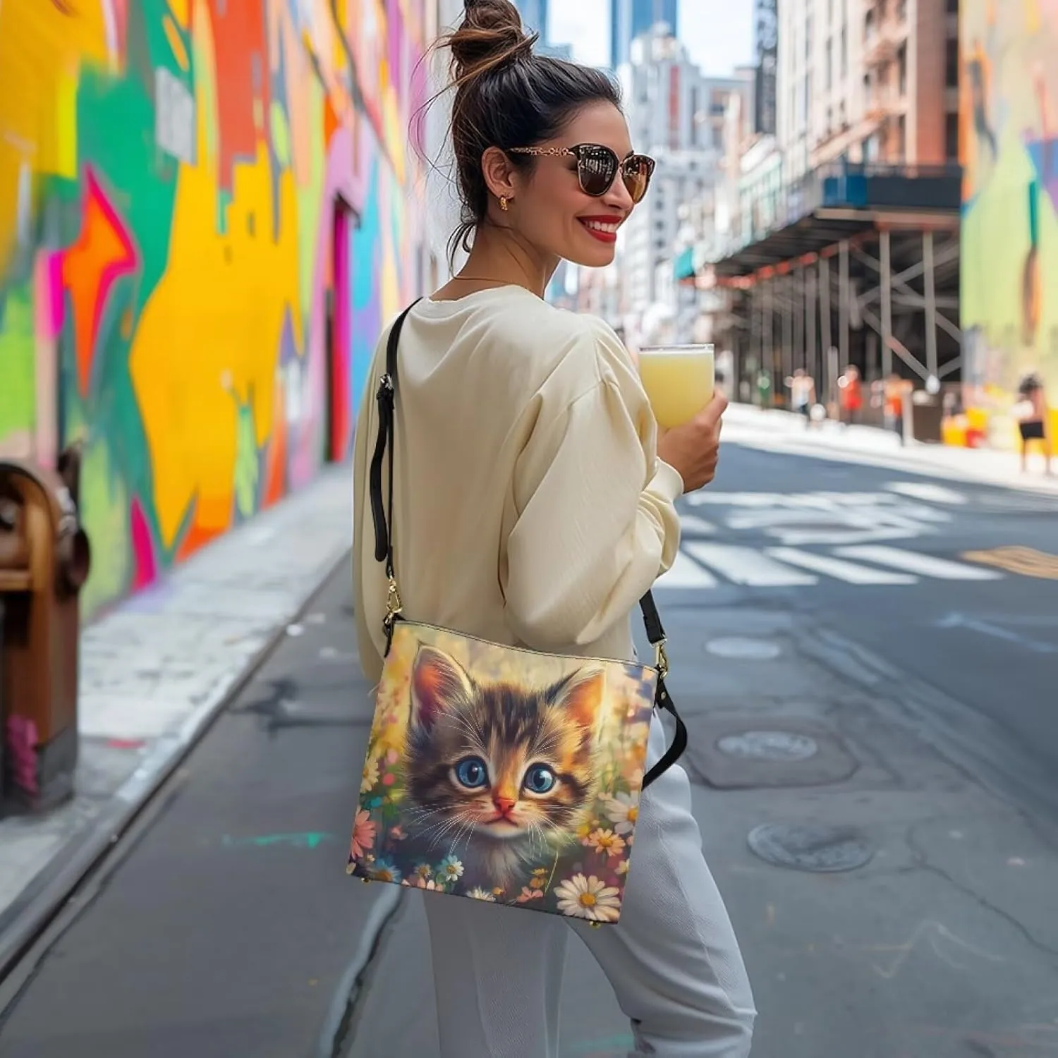 HUGS IDEA Handbags for Women's Leather Hobo Bags Shoulder Bucket Crossbody Purse