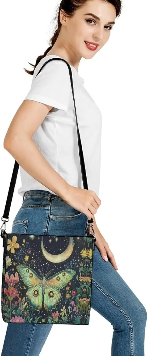HUGS IDEA Handbags for Women's Leather Hobo Bags Shoulder Bucket Crossbody Purse