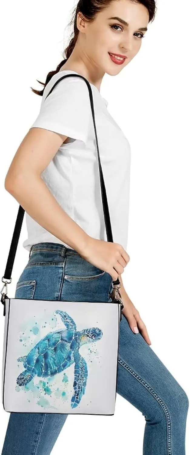 HUGS IDEA Women Crossbody Bag with Adjustable Straps Top Handle Handbag Bucket Purse Lightweight Portable