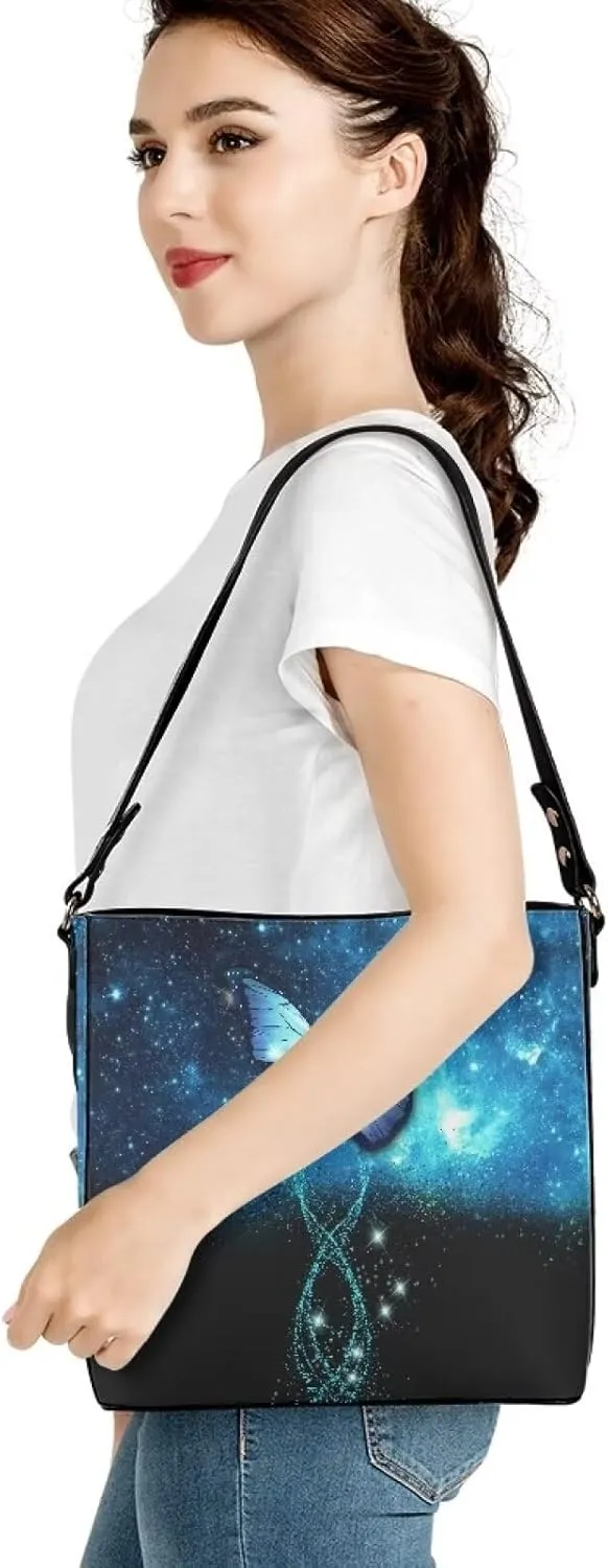 HUGS IDEA Women Crossbody Bag with Adjustable Straps Top Handle Handbag Bucket Purse Lightweight Portable