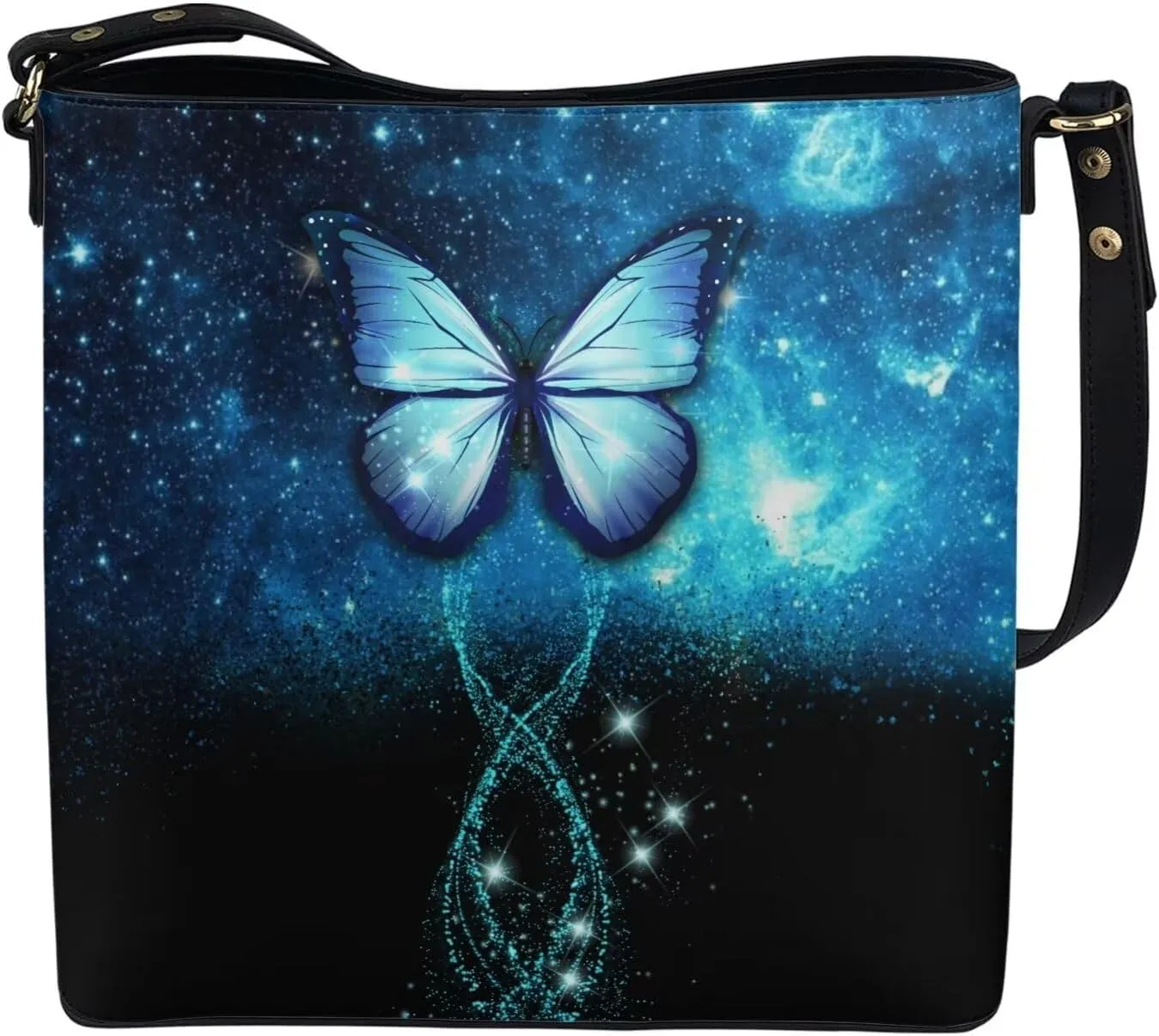 HUGS IDEA Women Crossbody Bag with Adjustable Straps Top Handle Handbag Bucket Purse Lightweight Portable