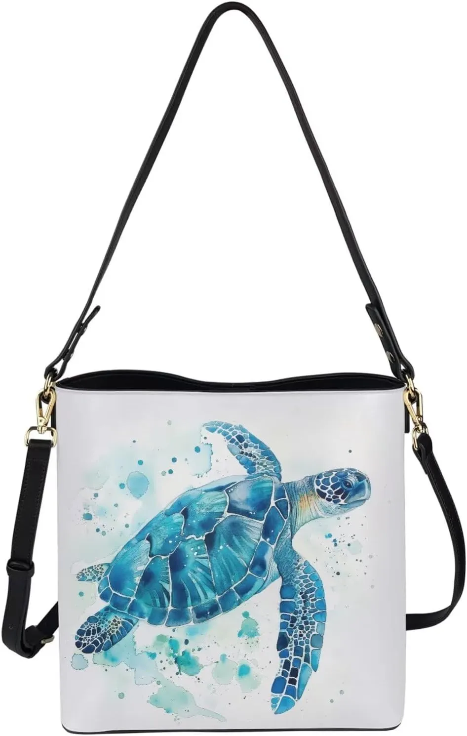 HUGS IDEA Women Crossbody Bag with Adjustable Straps Top Handle Handbag Bucket Purse Lightweight Portable