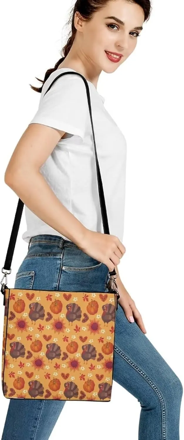 HUGS IDEA Women Crossbody Bag with Adjustable Straps Top Handle Handbag Bucket Purse Lightweight Portable