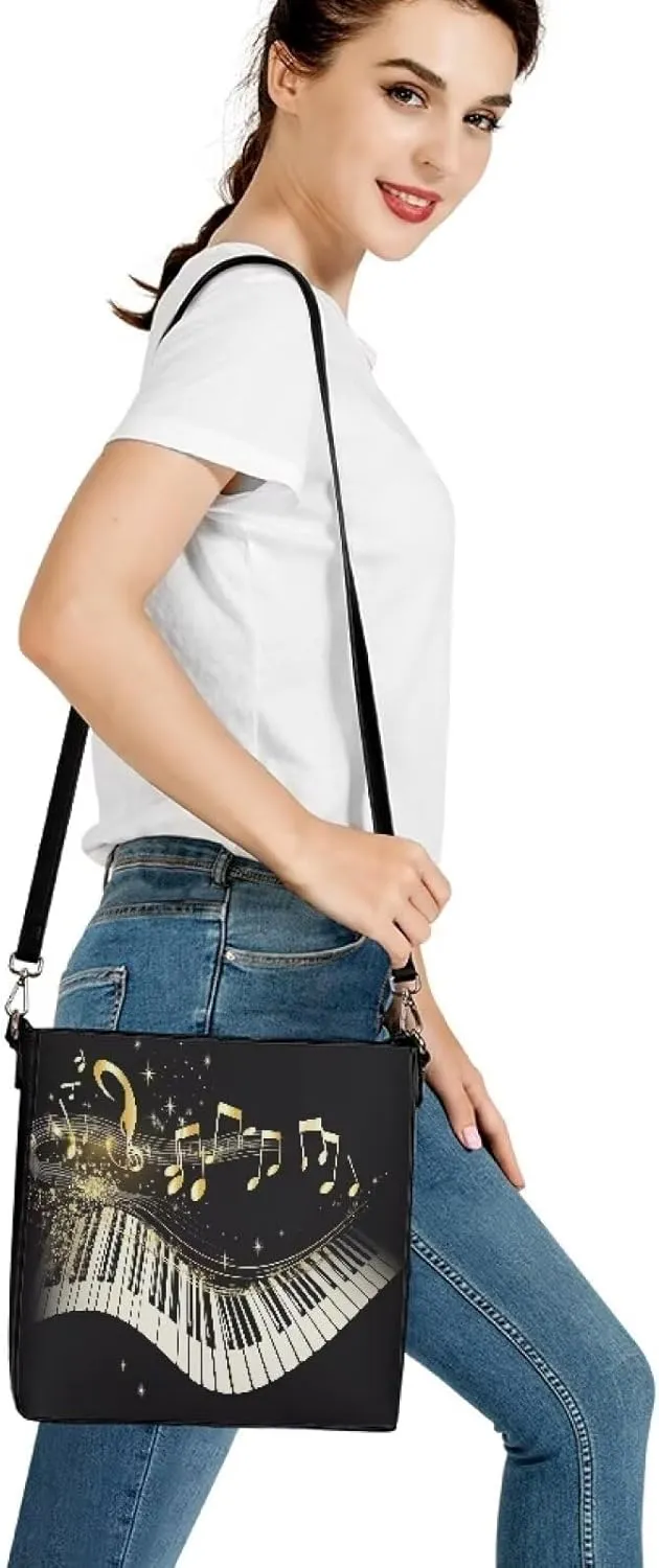 HUGS IDEA Women Handbags PU Leather Big Capacity Tote Handbag Hobo Crossbody Bucket Purse