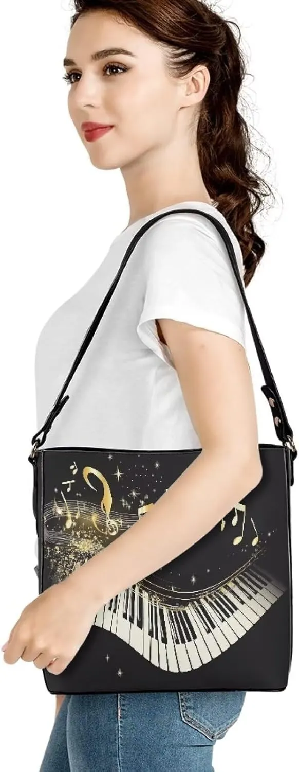 HUGS IDEA Women Handbags PU Leather Big Capacity Tote Handbag Hobo Crossbody Bucket Purse