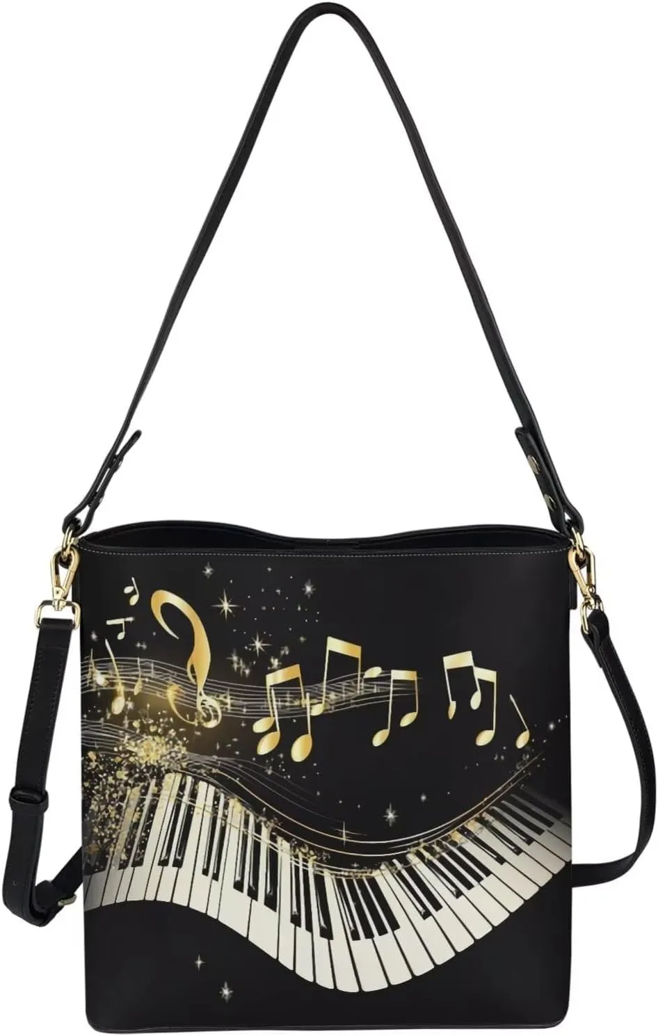 HUGS IDEA Women Handbags PU Leather Big Capacity Tote Handbag Hobo Crossbody Bucket Purse