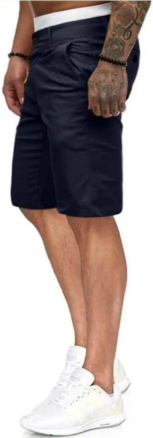 HUNGSON Men's Casual Shorts Lightweight Golf Shorts with 4 Pockets Stretch Quick Dry Comfy Work Shorts