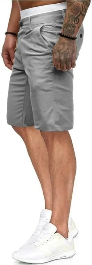 HUNGSON Men's Casual Shorts Lightweight Golf Shorts with 4 Pockets Stretch Quick Dry Comfy Work Shorts