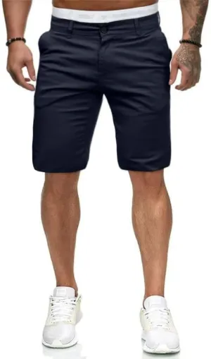 HUNGSON Men's Casual Shorts Lightweight Golf Shorts with 4 Pockets Stretch Quick Dry Comfy Work Shorts