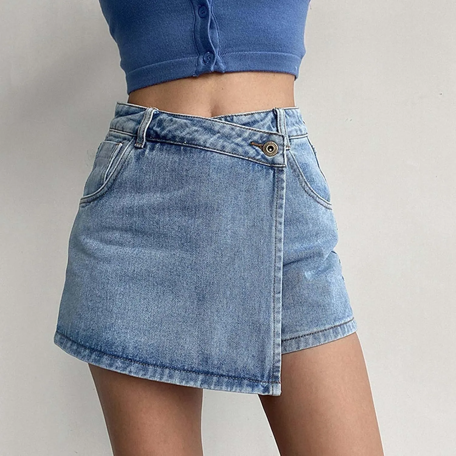 Jean Shorts Womens High Waisted Denim Shorts Summer Ripped Shorts Casual Hot Short Pants with Pockets