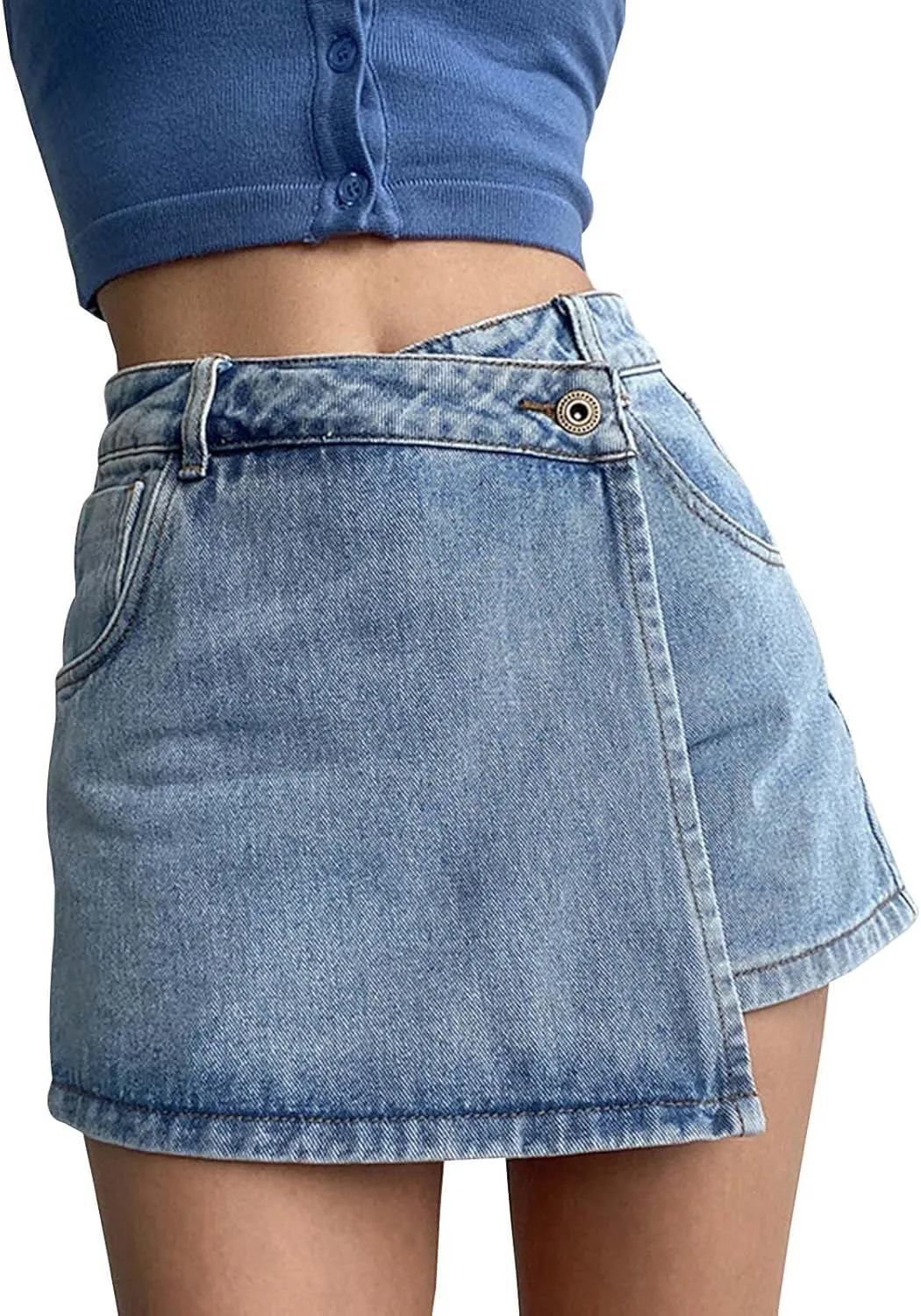 Jean Shorts Womens High Waisted Denim Shorts Summer Ripped Shorts Casual Hot Short Pants with Pockets