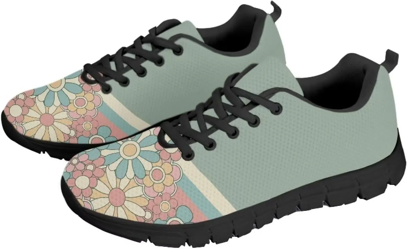 JEOCODY Women Sneakers for Running Jogging Non Slip Rubber Shoe Gym Sports Tennis Footwear