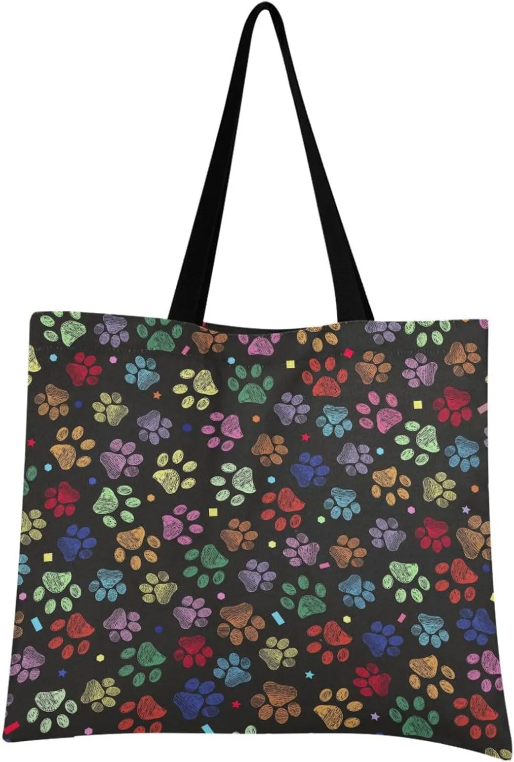 JSTEL Canvas Tote Bag for Women with Pocket, Work Tote Bag Shopping Bag