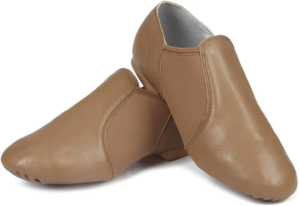 JUODVMP Women's Jazz Dance Shoes Leather Professional Ballroom Salsa Practice Performance Dance Shoes,Model JS359