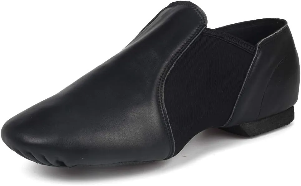 JUODVMP Women's Jazz Dance Shoes Leather Professional Ballroom Salsa Practice Performance Dance Shoes,Model JS359