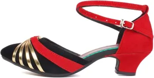 JUODVMP Women's Standard Latin Dance Shoes Professional Ballroom Performance Character Wedding Shoes for Women,DYBJ