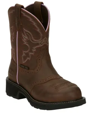 Justin Ladies Gypsy Wanette Steel Toe Work Boots 6