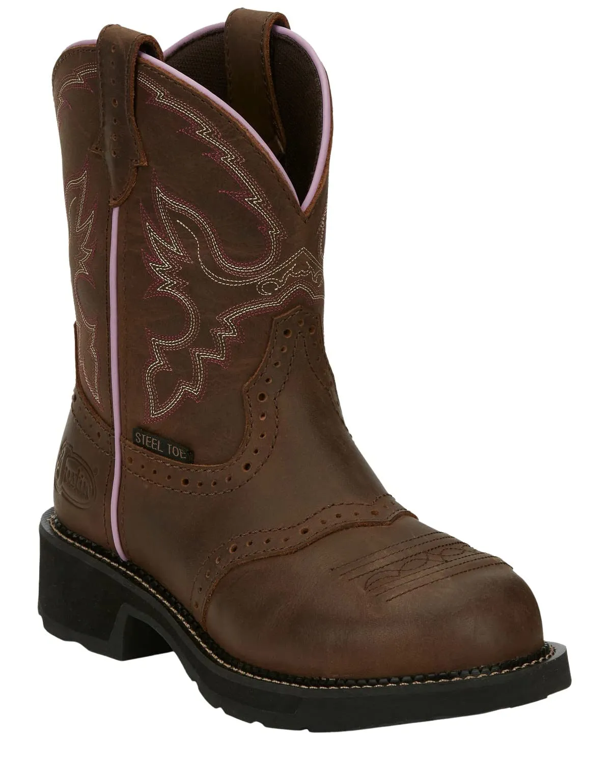 Justin Ladies Gypsy Wanette Steel Toe Work Boots 6