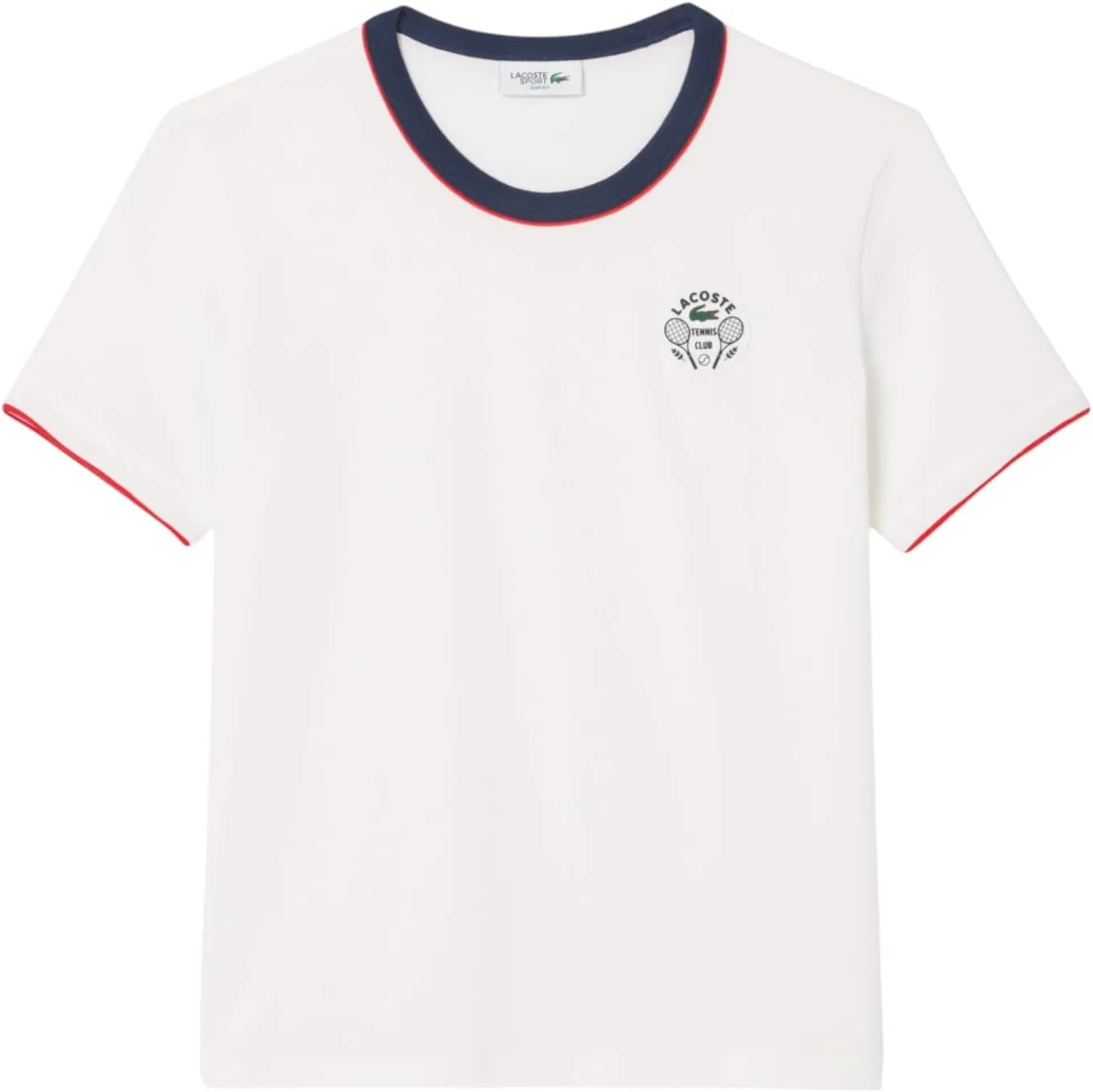 Lacoste Women's Sport Ultra Dry Tennis Heritage Badge T-Shirt