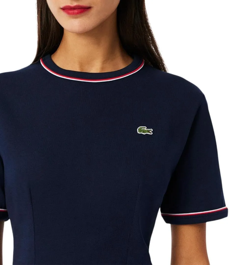 Lacoste Women's Trim Accent Jersey T-Shirt Dress