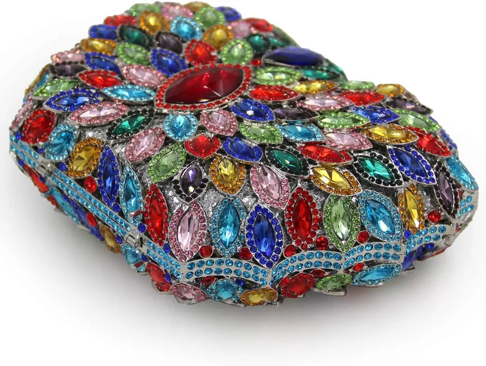 Ladies Crystal Clutch-Purse Rhinestone Wedding Chain Evening-Bag Luxury-Handbag