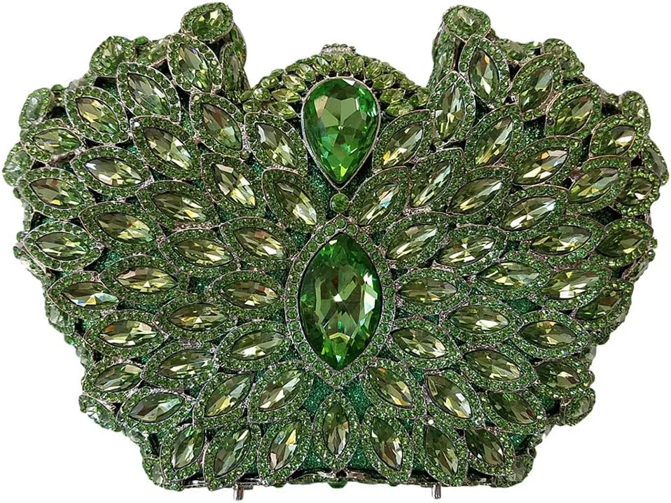 Ladies Crystal Clutch-Purse Rhinestone Wedding Chain Evening-Bag Luxury-Handbag