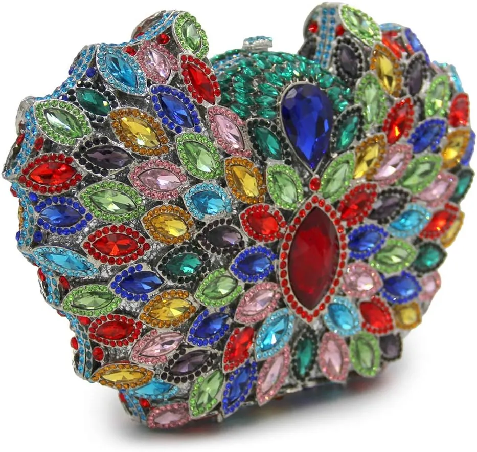 Ladies Crystal Clutch-Purse Rhinestone Wedding Chain Evening-Bag Luxury-Handbag