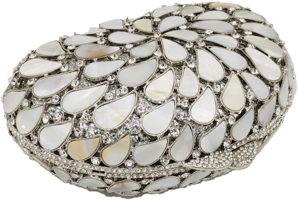 Ladies Diamond Clutch-Purse Chain Wedding Evening-Bag Rhinestone Luxury Handbag
