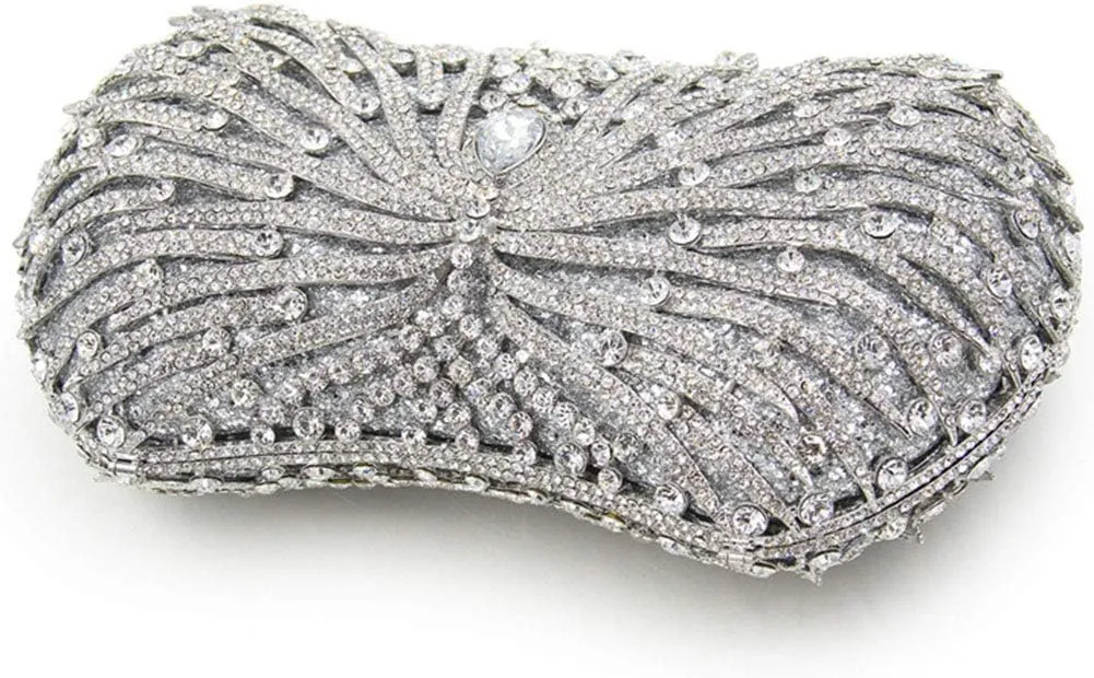 Ladies Evening-Bag Chain Rhinestone Wedding Clutch-Purse Luxury-Handbag